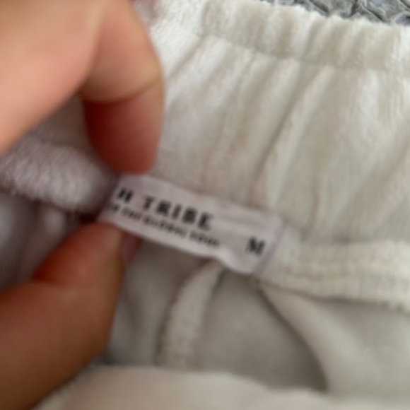 White Terrycloth Pants - Picture 4 of 5